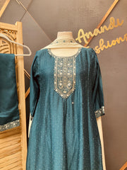 Plus size Party Wear Anarkali kurti set
