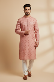 Chikankari Work Mens kurta set - Mens - Kurta Set - Anandi Fashions