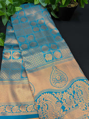 Pure Silk Saree - Copper Zari Work Traditional & Trendy 7 Colors