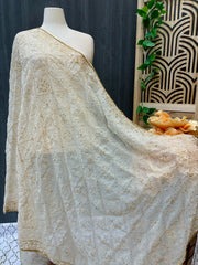 Gold Zari Embroidery Duppattas