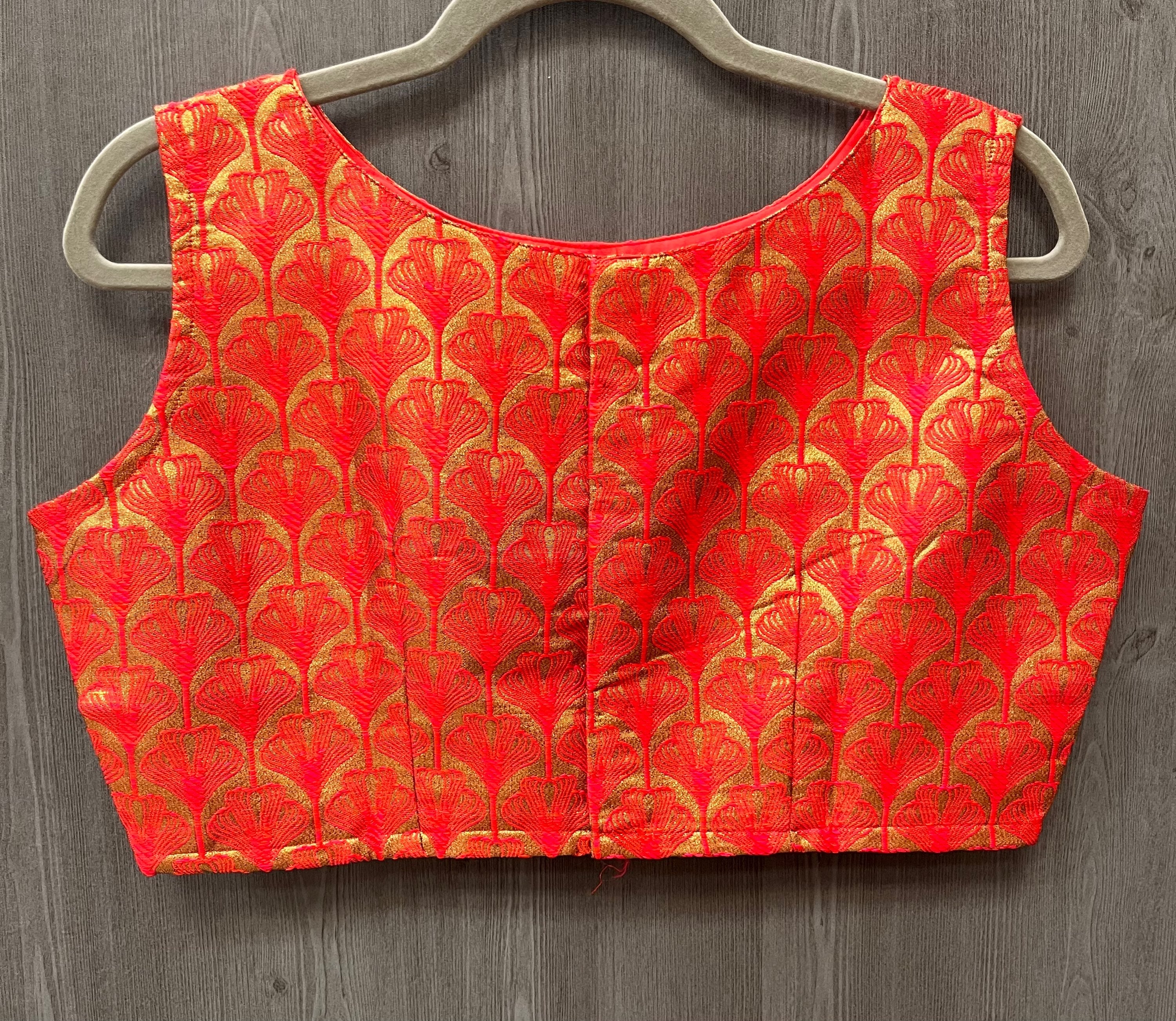 Boat Neck Brocade Blouse image 1