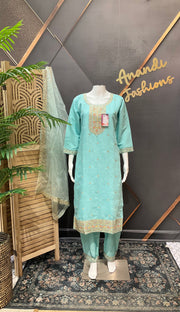 Pastel sea Green Kurti set