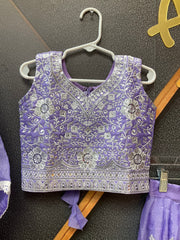 Toddler Girls Purple lehanga set