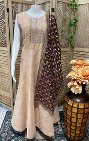 Long Kurti/Dress with Fancy Dupatta