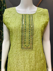 Party Wear Chudidhar/Kurti Set with  Bandhani Dupatta