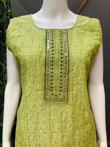 Party Wear Chudidhar/Kurti Set with  Bandhani Dupatta