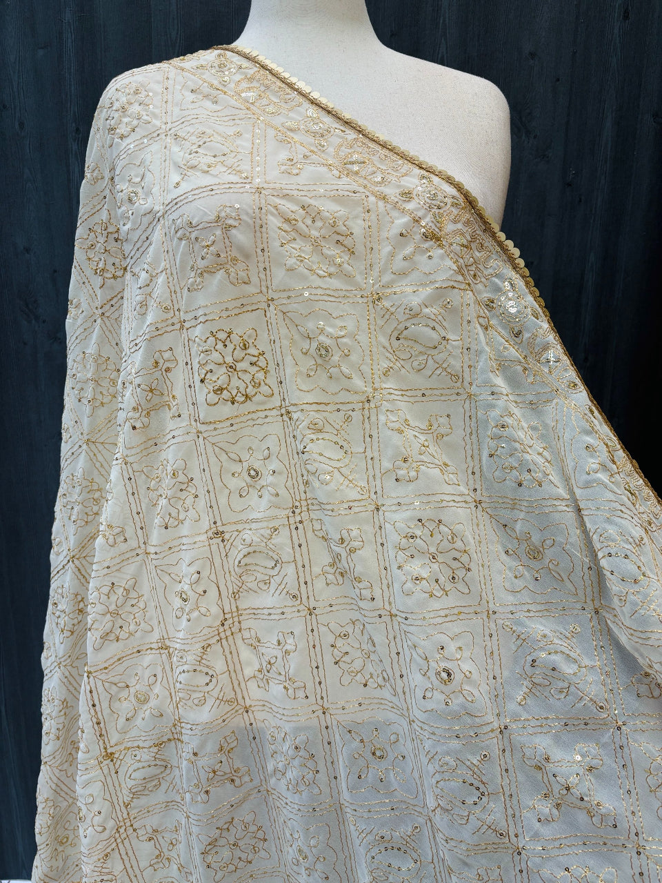 Gold Zari Embroidery Duppattas image 9