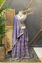 Pastel Purple Plus Size Lehenga Set