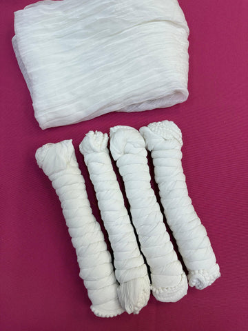 Half White Chiffon dupattas