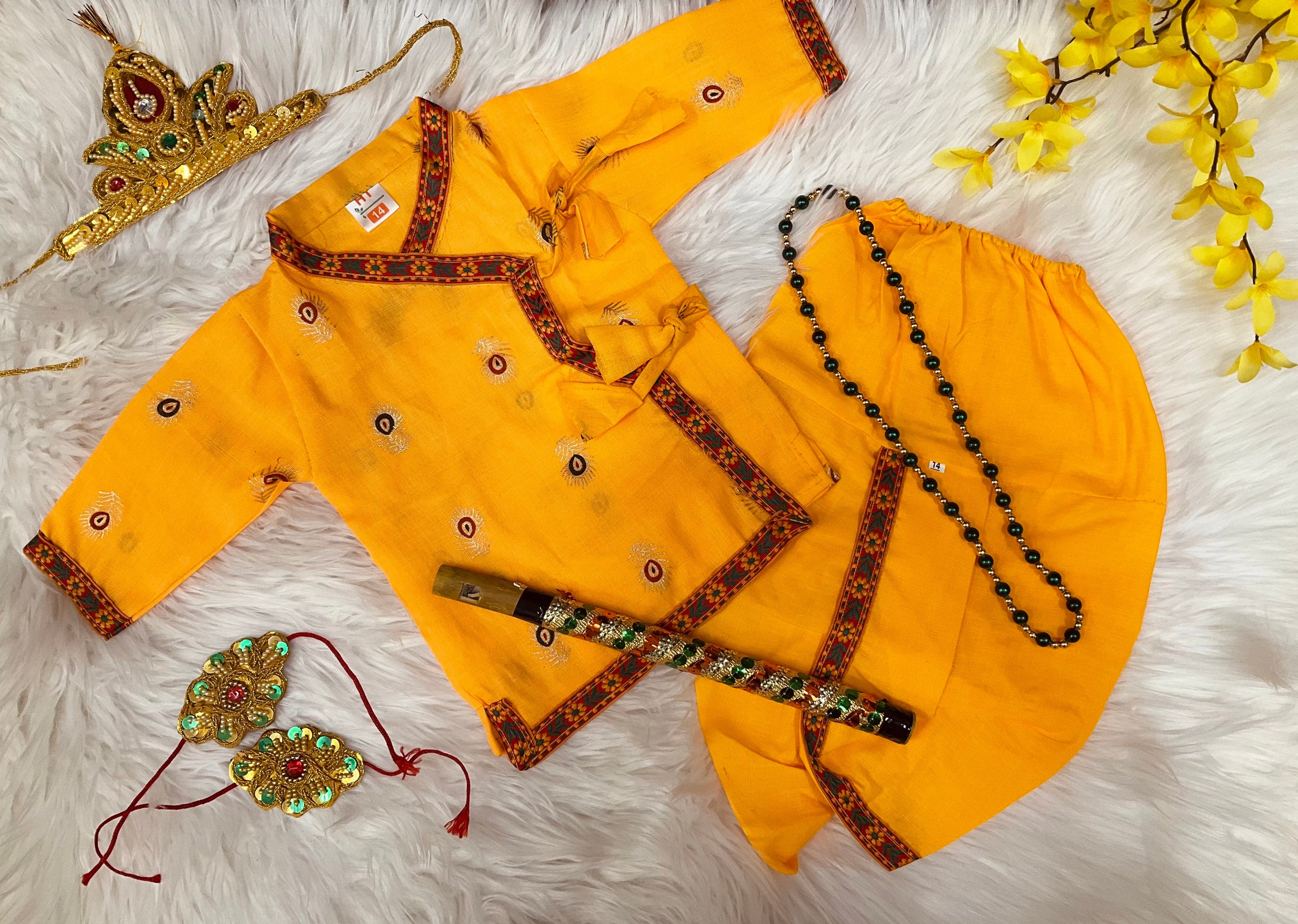 Pure Cotton -Krishna costume/dress with ACCESSORIES  image 0