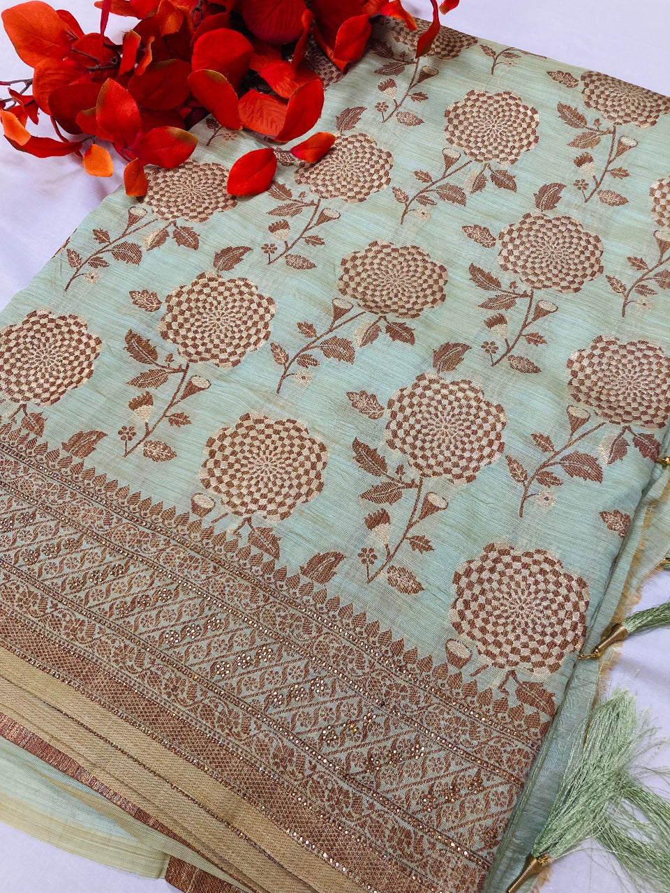 Silk Saree - Stunning TUSSAR SILK Sarees image 11