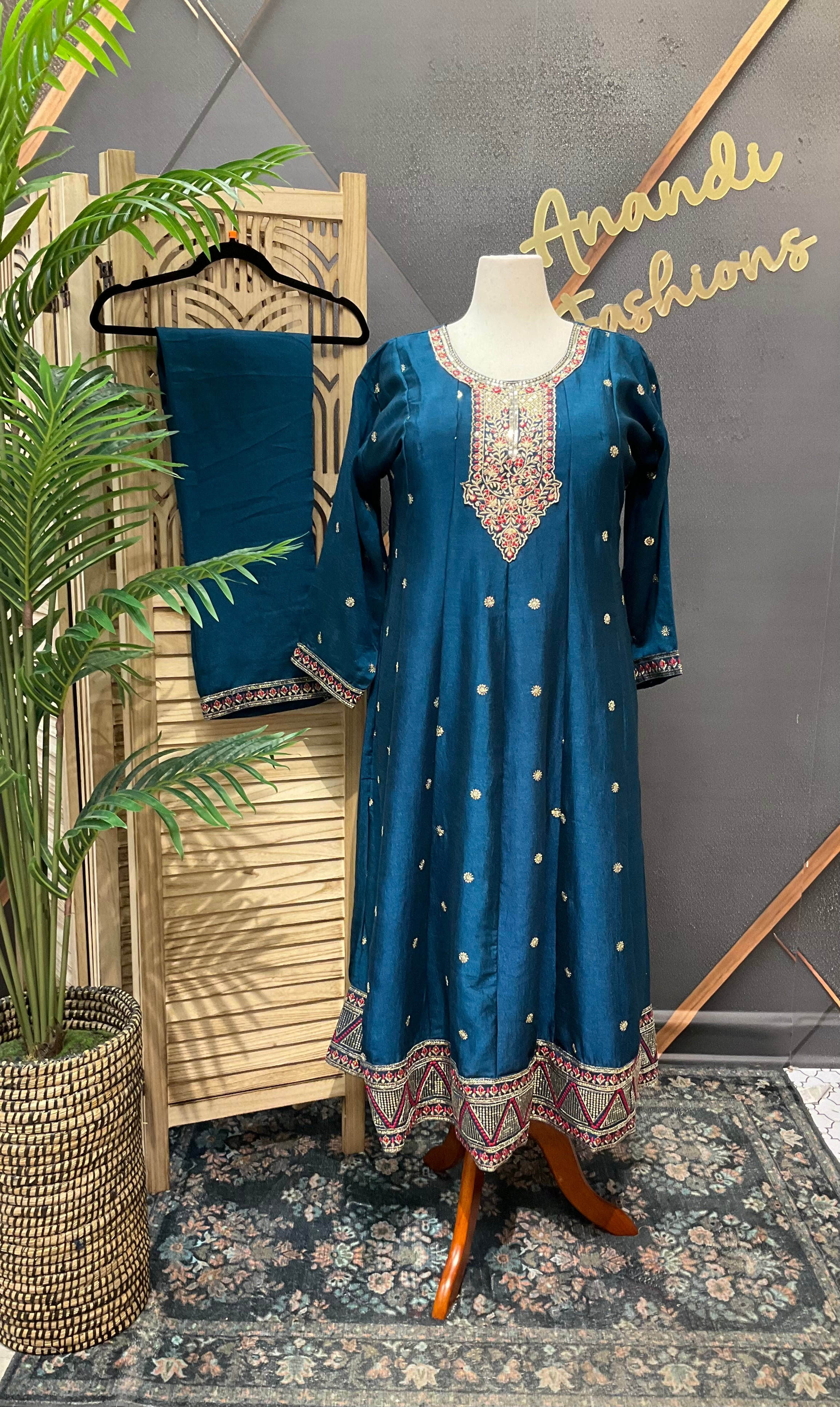 Size 52 - Plus size dresses Anarkali Party Wear Kurti sets