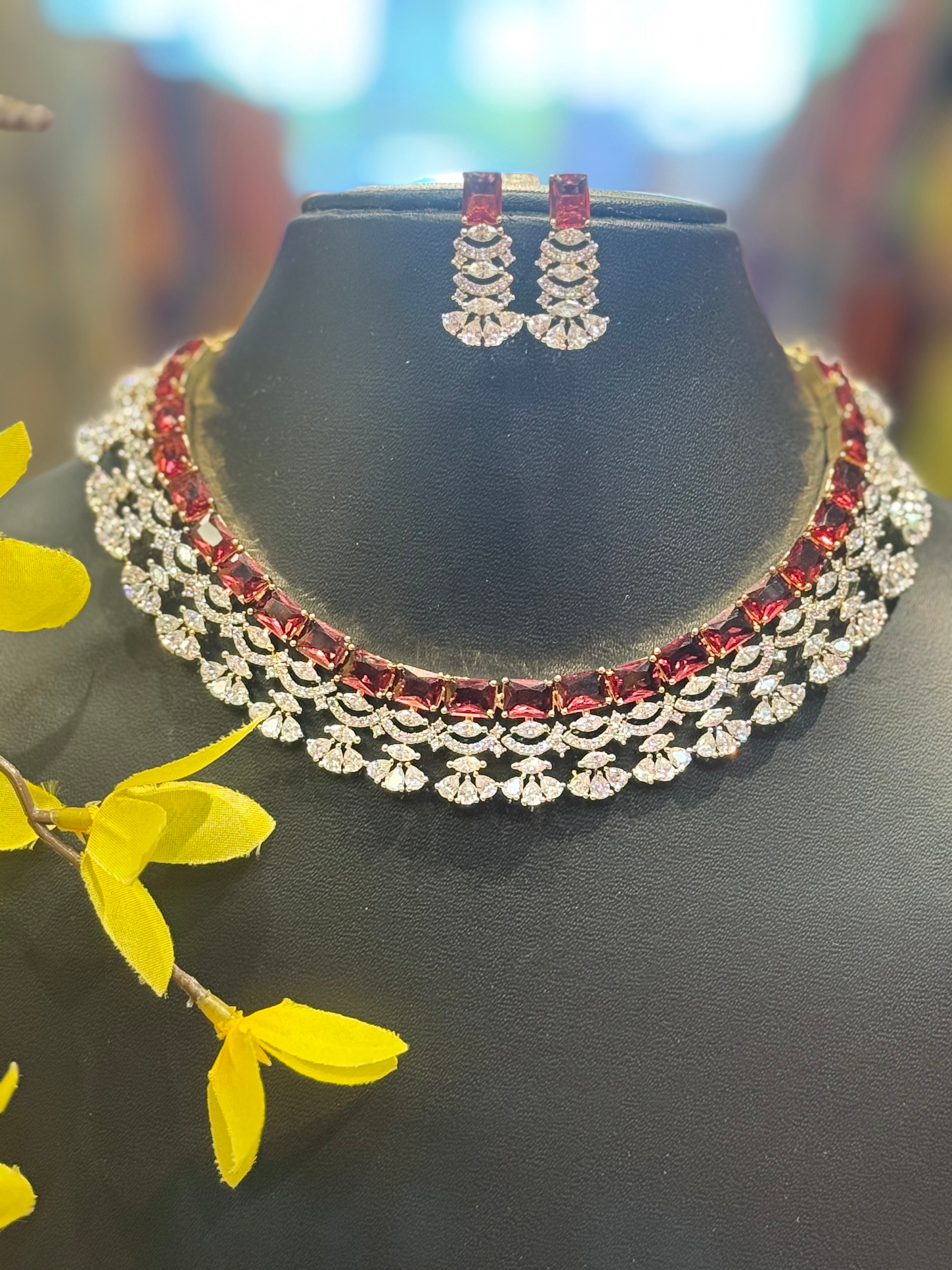 Party Wear CZ Necklace set