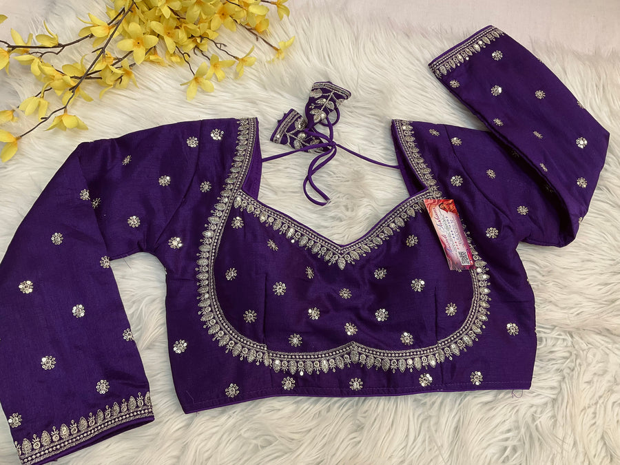 Purple color blouse - Women - Blouse - Anandi Fashions