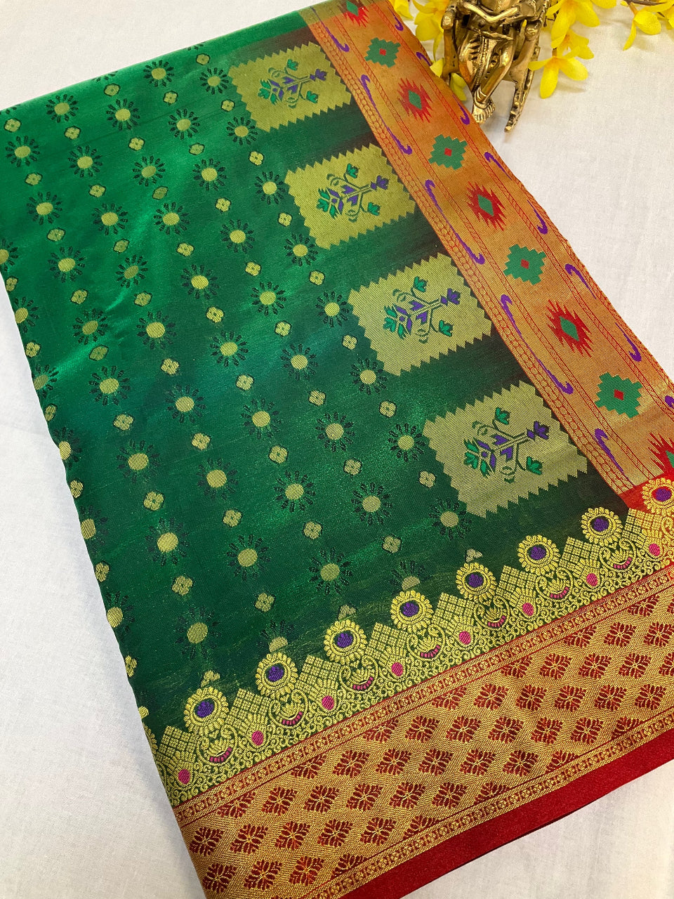 paithani Sarees - peshwai Nawari  Saree 9 yards image 7