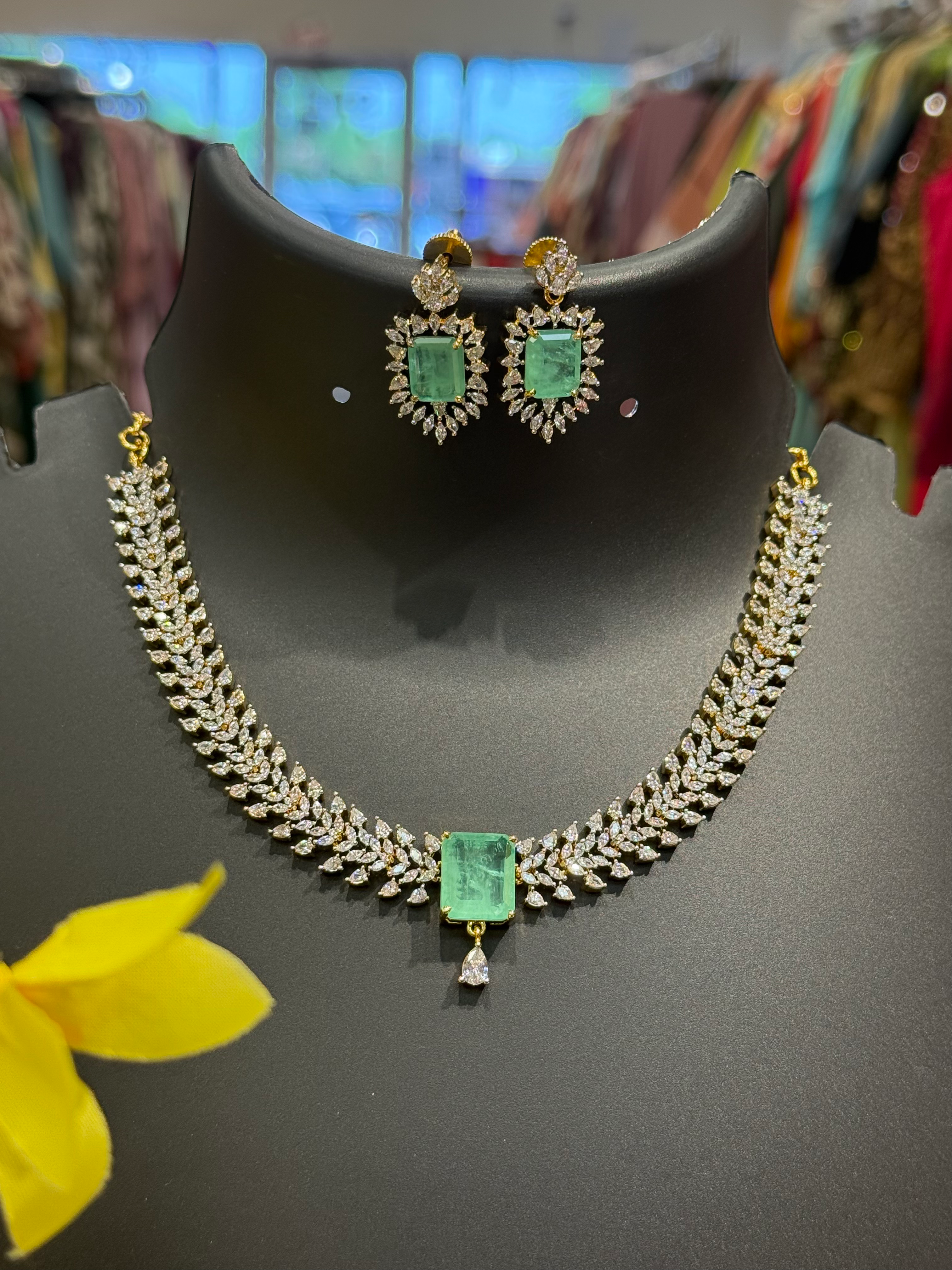 Party wear -CZ Necklace set image 0