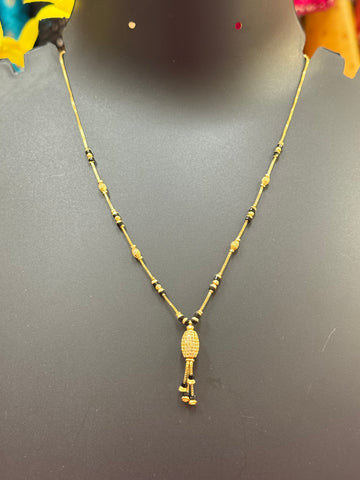 Black Beads - Gold Chain - Design 2