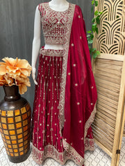 Heavy Party Wear Lehenga Choli Set - Wedding & Festive Wear