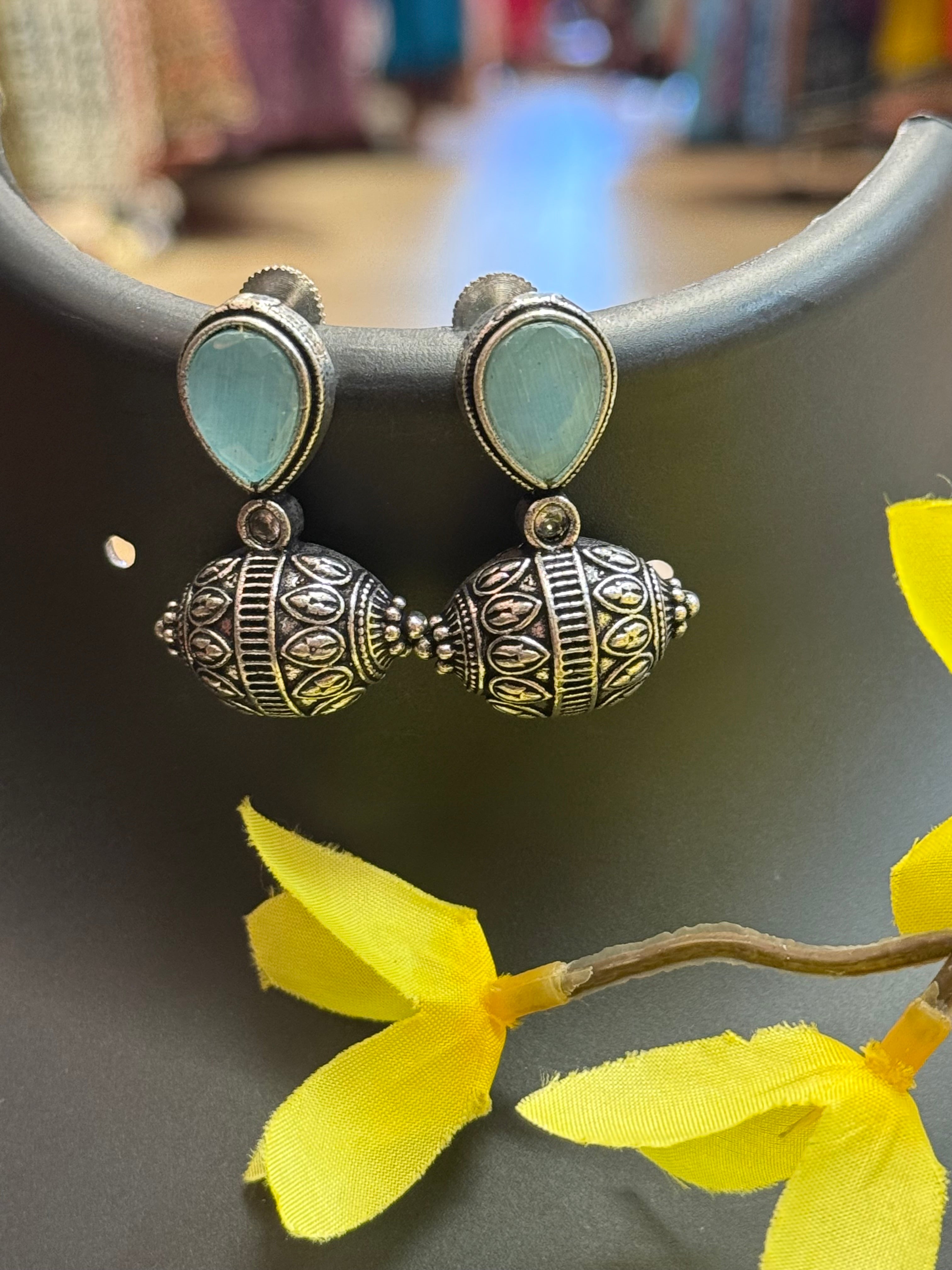 German Silver Earrings