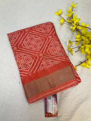 Saree with Bandhini Print