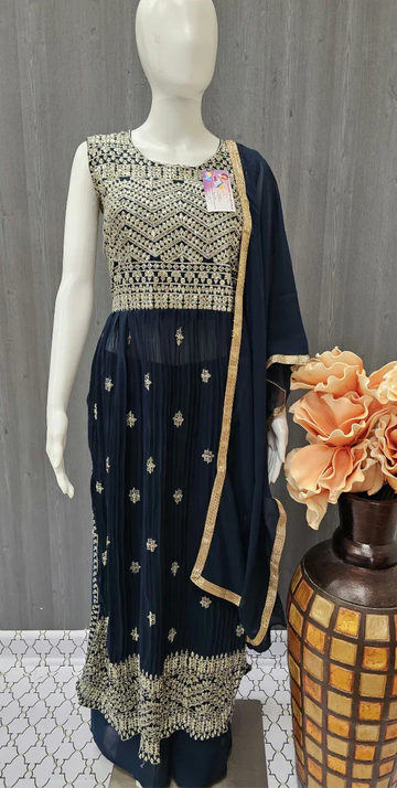Nyra Cut Suits - Indian Party Wear Dress with Dupatta - Size 38/XS