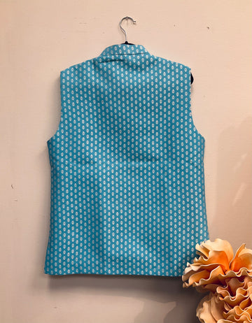 Blue Mens wear Vest