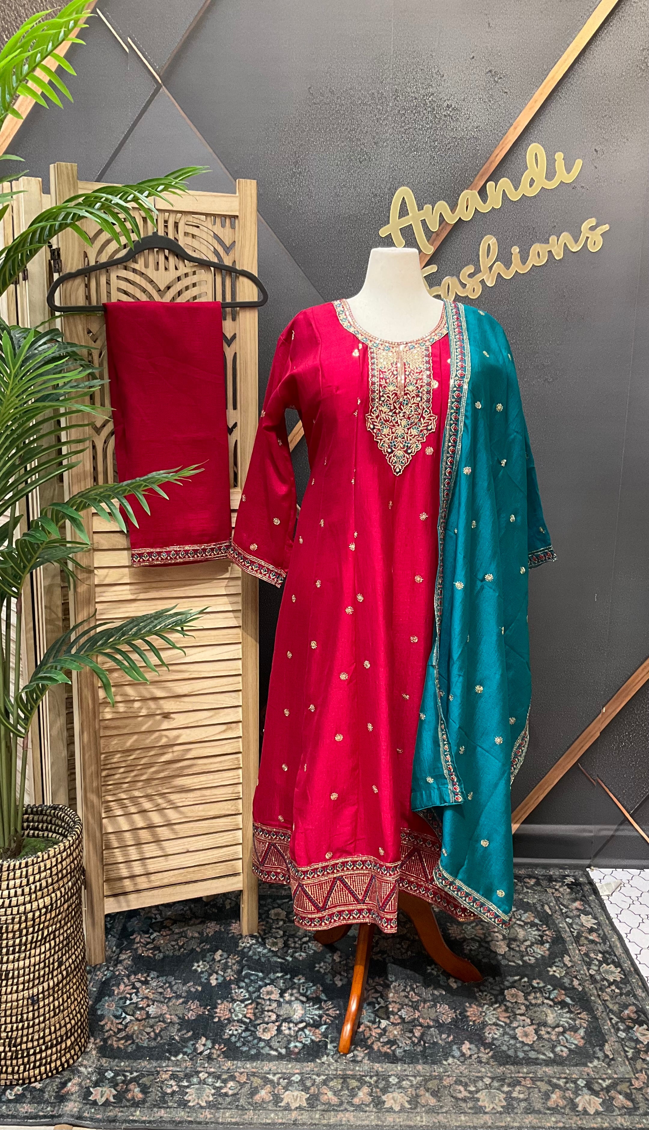 Size 52 - Plus size dresses Anarkali Party Wear Kurti sets