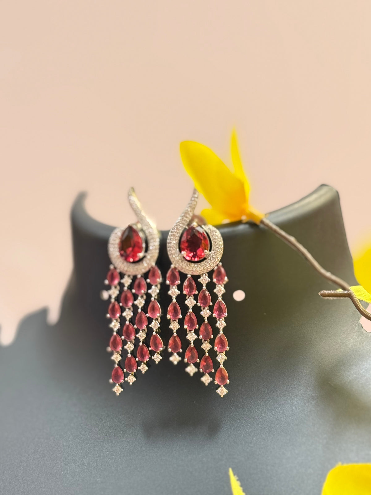 Silver Finish Earrings