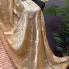 Satin Silk Dupattas with Gold Zari Work