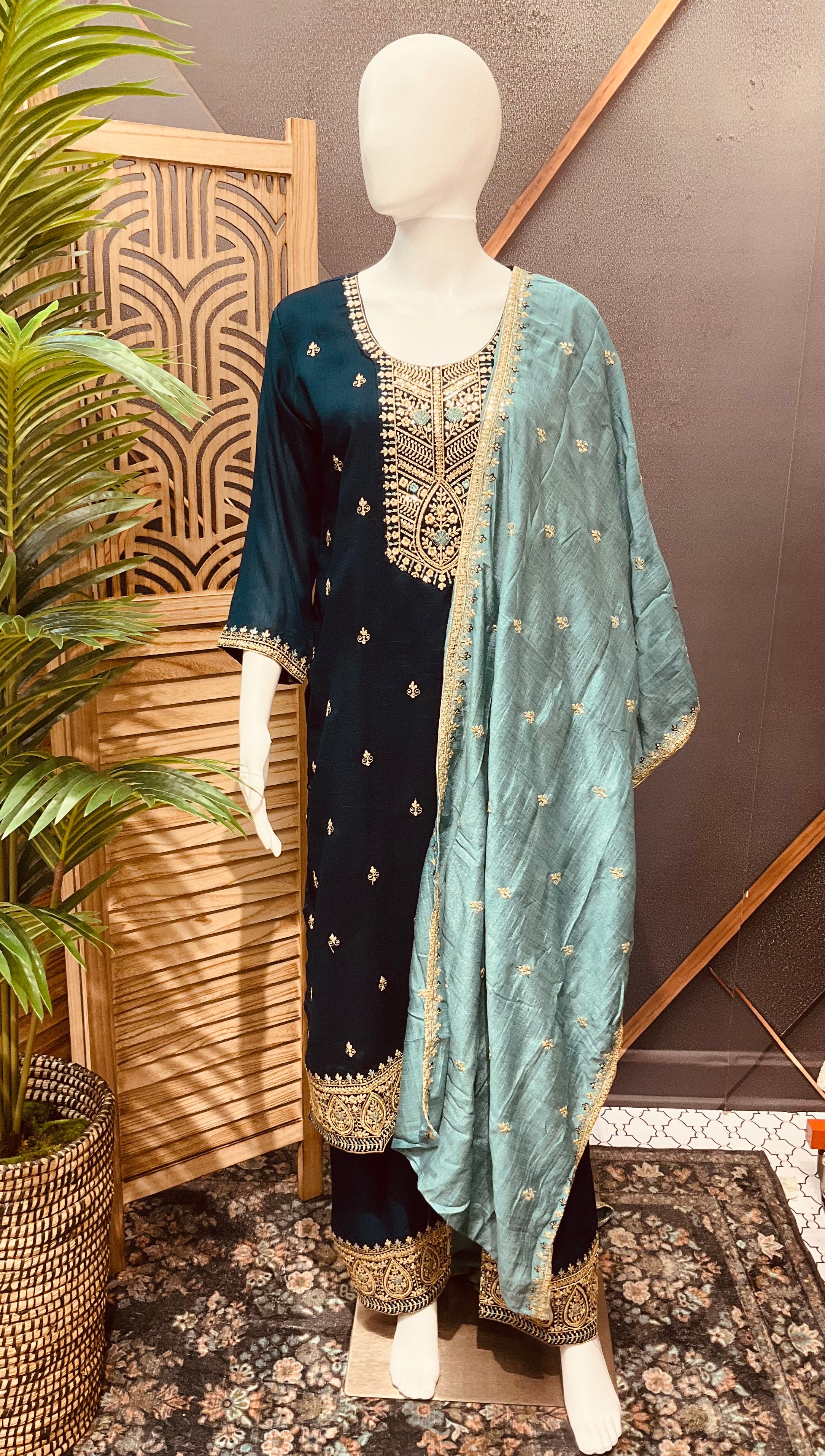 Party Wear Chudidhar/Kurti Set