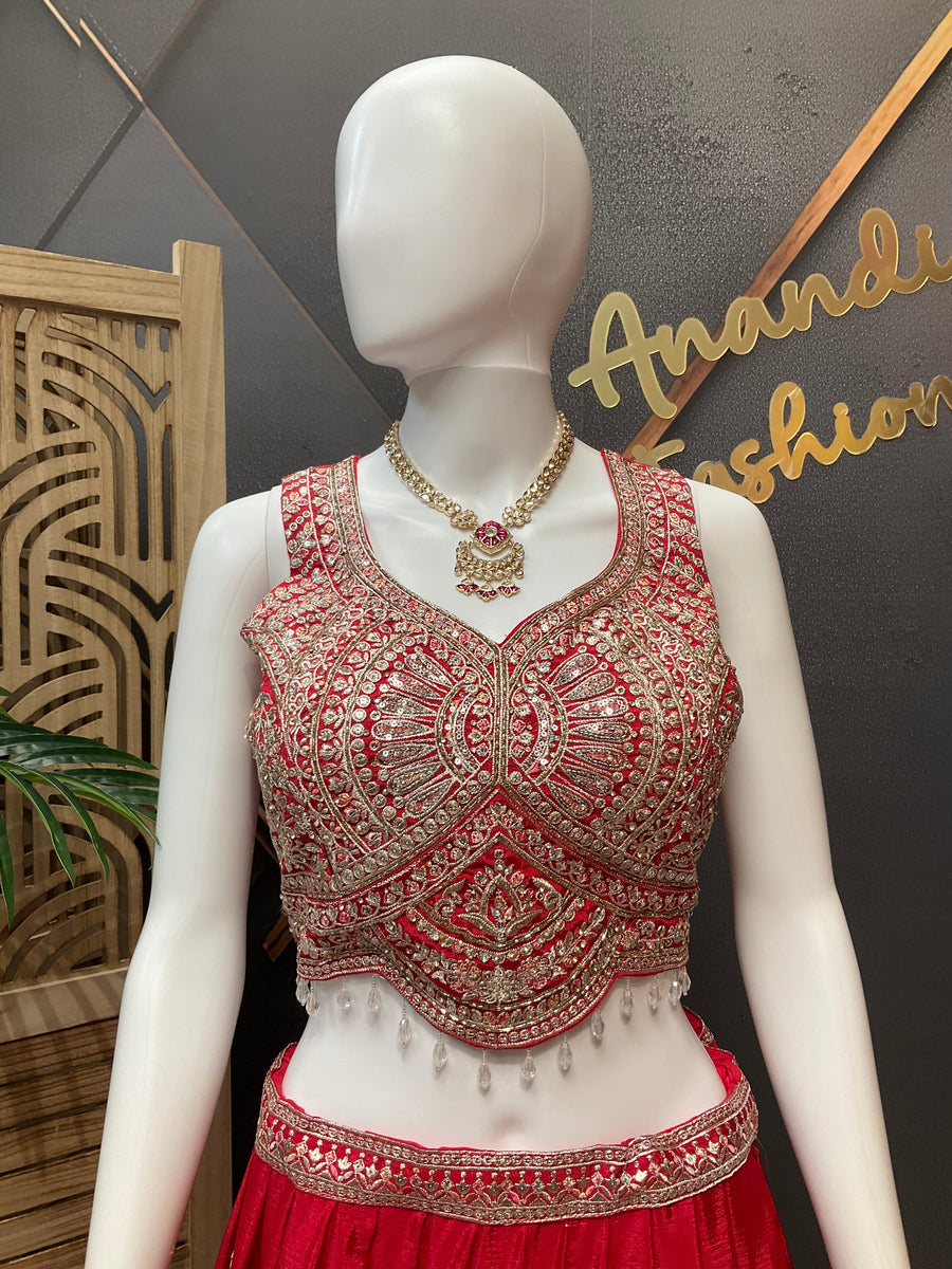 Party wear Pink Lehenga set