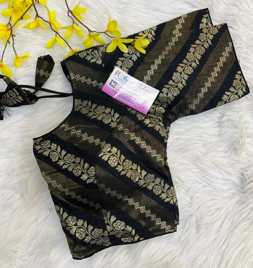 Black Design Blouse- Size 38
