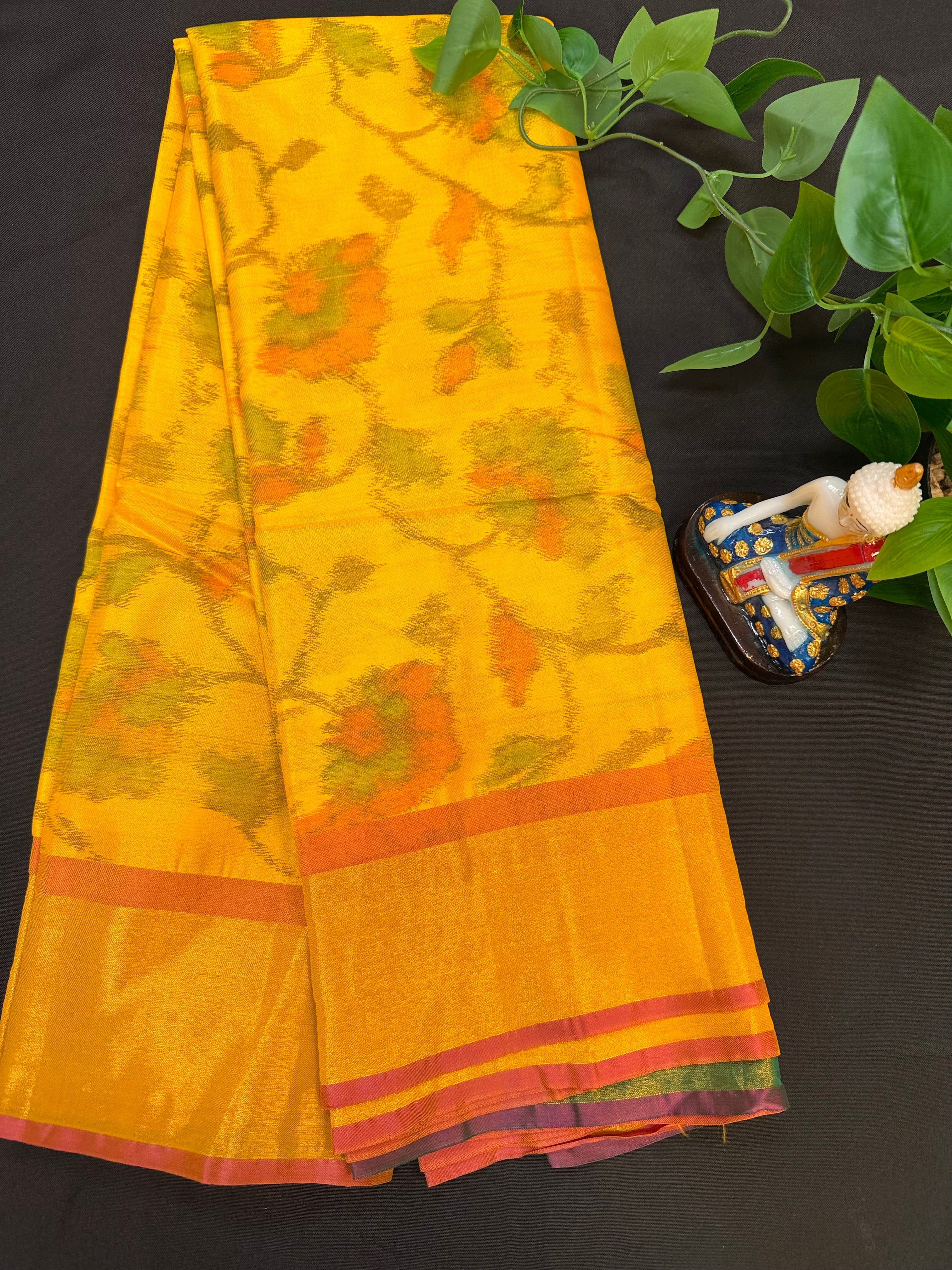 Yellow Uppada Silk Saree