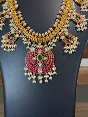 Premium Collections Heavy Jadau Kundan Long Necklace set
