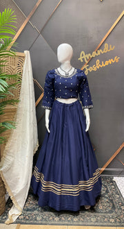 Blue Garba Chaniya Choli set