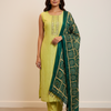 Women’s Chudidhar/ with Bandhani Dupatta Kurti Set