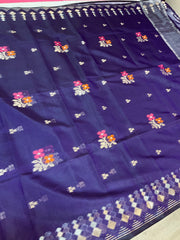 Purple Silk Organza Saree