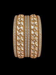 Gold Bangles set - set of 6 pieces