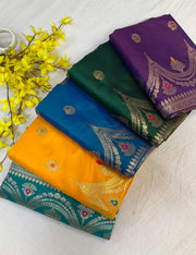 Silk Saree with Meenakari Weaving