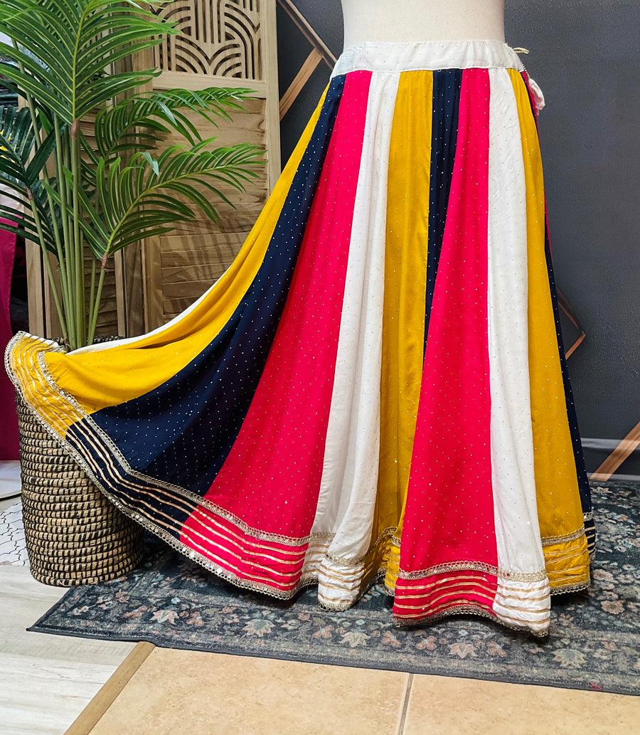 Pure Cotton Multicolor Skirt