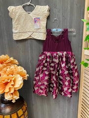 Indian Kids dress with skirt and top fits 4-5  years