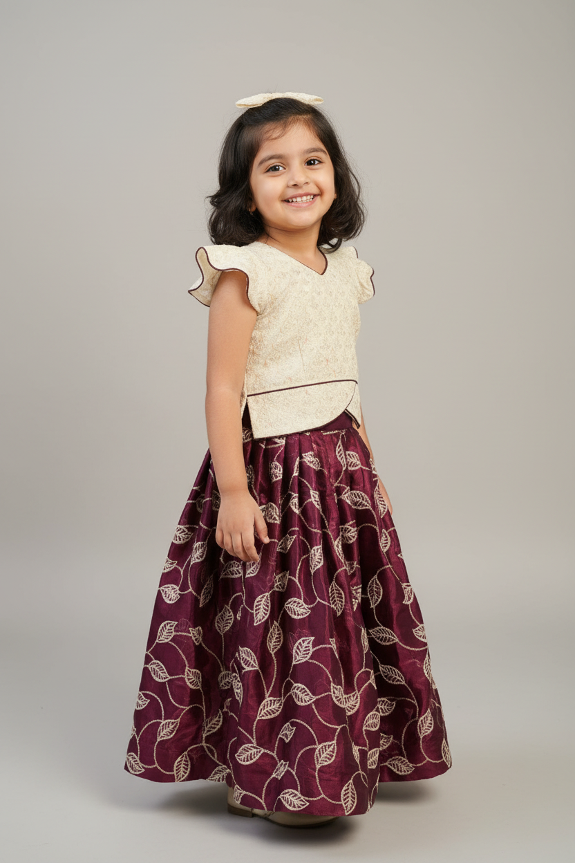 Indian Kids dress with skirt and top fits 4-5  years