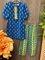 Girls Pure Cotton churidar set