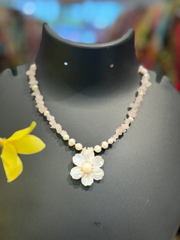 Fancy Mala with Real Pearls & shells
