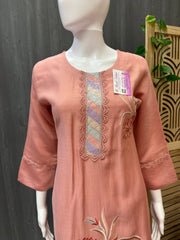 Embroidery Work Kurtis