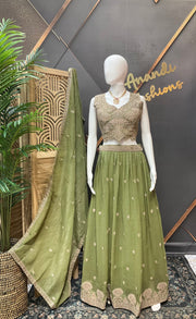 Pastel Green Lehenga set