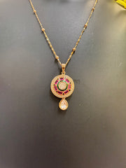 Kundan Pendant set with chain