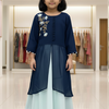 Blue -Girls Chiffon Lehenga Set -Girls 26