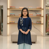 Blue -Girls Chiffon Lehenga Set -Size 26