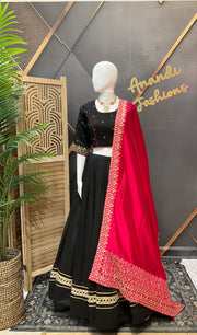 Black Silk Garba Chaniya choli